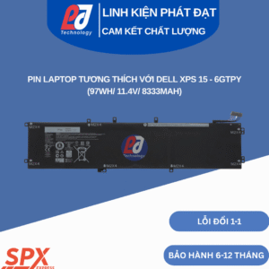 Pin Dell 6GTPY 97Wh 11.4V 8333mAh dùng cho Dell XPS 15/Precision/Vostro