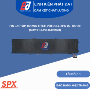 Pin H5H20 cho Dell XPS 15 9550/9560/9570 – 56Wh 11.4V 4649mAh