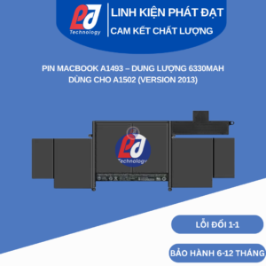 Pin MacBook A1493 A1582 dung lượng 71.8Wh cho MacBook Pro Retina 13 A1502