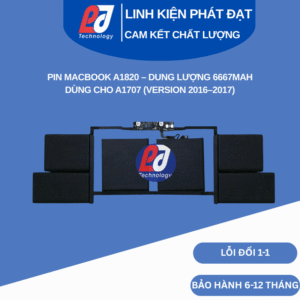 Pin MacBook A1820 dùng cho MacBook A1707 (2016–2017)