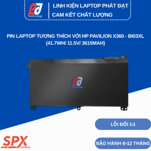 Pin BI03XL – Pin Laptop HP Pavilion X360 M3-U, Stream 14-AX (41.7Wh/11.5V/3615mAh)