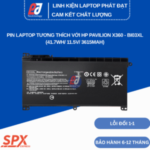 Pin BI03XL – Pin Laptop HP Pavilion X360 M3-U, Stream 14-AX (41.7Wh/11.5V/3615mAh)