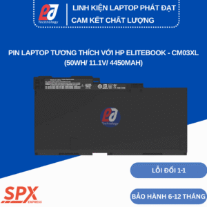 Pin HP CM03XL – Pin Laptop HP EliteBook 840, 850, 745, 755 G1 G2 (50Wh/11.1V/4450mAh)