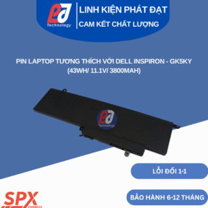 Pin GK5KY cho Dell Inspiron 13 7353, 7352, 7347, 7348, 7359, 11 3148, 3147, 3152 (43Wh/11.1V/3800mAh)