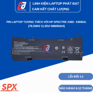 Pin KB06XL – Pin Laptop HP Spectre X360 (79.2Wh/11.55V/6860mAh)