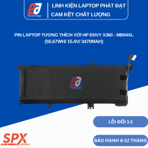 Pin MB04XL – Pin Laptop HP Envy X360 Convertible M6 và dòng 15-AQ (55.67Wh/15.4V/3470mAh)