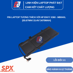 Pin MB04XL – Pin Laptop HP Envy X360 Convertible M6 và dòng 15-AQ (55.67Wh/15.4V/3470mAh)