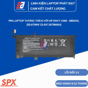 Pin MB04XL – Pin Laptop HP Envy X360 Convertible M6 và dòng 15-AQ (55.67Wh/15.4V/3470mAh)