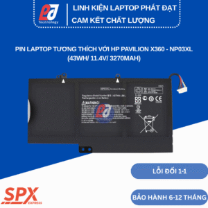 Pin NP03XL – Pin Laptop HP Pavilion X360 và Envy 15 (43Wh/11.4V/3270mAh)