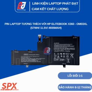Pin OM03XL – Pin Laptop HP EliteBook X360 1030 G2 (57Wh/11.5V/4935mAh)
