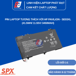 Pin SE03XL – Pin Laptop HP Pavilion 14 Series (41.5Wh/11.55V/3450mAh)
