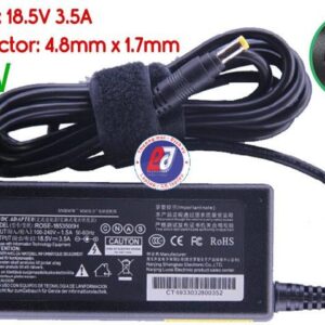 Sạc laptop HP 18.5V - 3.5A - 65W - (4,8mm*1,7mm) đầu vàng - OEM