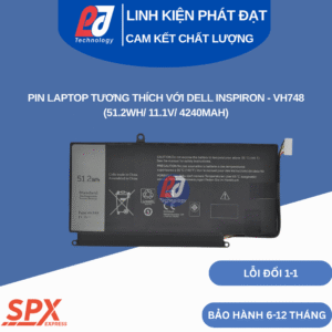 Pin Dell VH748 51.2Wh 11.1V 4240mAh dùng cho Dell Inspiron 14/Vostro 5460/5470/5560