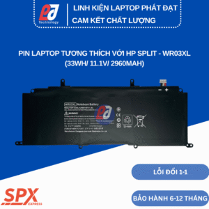 Pin WR03XL – Pin Laptop HP Split X2 13-M000 (33Wh/11.1V/2960mAh)