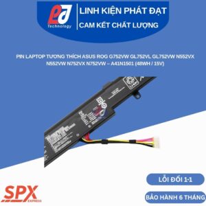 Pin Asus A41N1501 15V 48Wh cho GL752VW N552VX N752VX