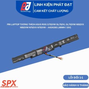 Pin Asus A41N1501 15V 48Wh cho GL752VW N552VX N752VX