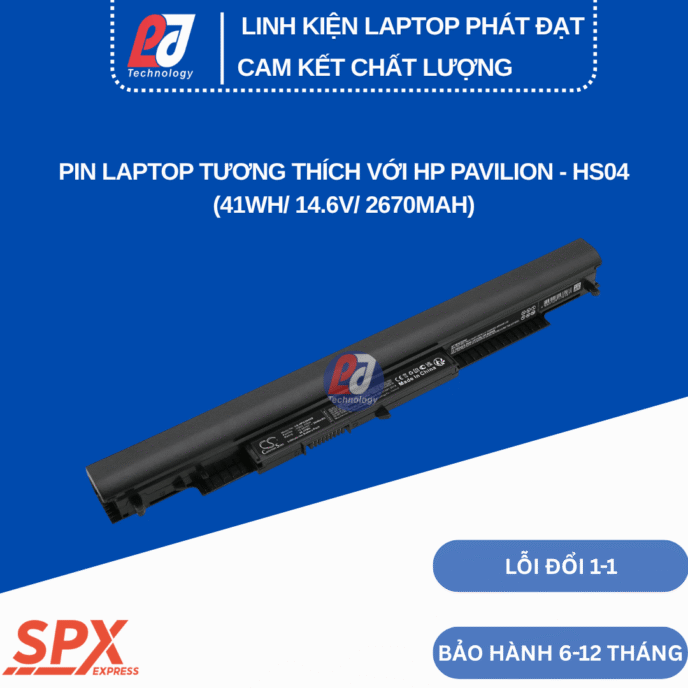 Pin HP HS04 807956-001 cho laptop HP 250 G5 15-AY013NR HSTNN-LB6U