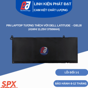 Pin G91J0 Dell Latitude 3320 3420 3520 (41Wh/11.25V/3750mAh)