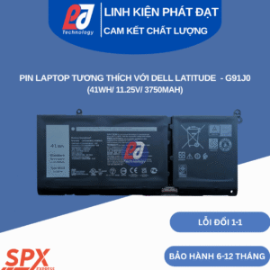 Pin Dell G91J0 41Wh 11.25V 3750mAh cho Inspiron Latitude Vostro