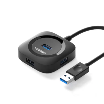 Bộ chia usb 2.0 4 ports HUB VEGGIEG V-U2406 1m