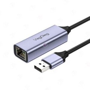 Cáp chuyển USB Type C 3.0 to Lan tốc độ 10/100/1000 Mbps Veggieg V-K308