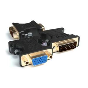 DVI 24+5 VGA Famale Adapter Golden-Plated Connector Black V-S110