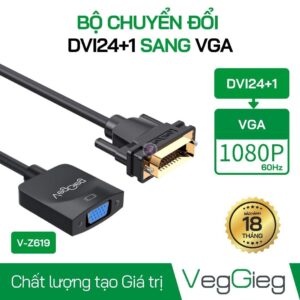 DVI24+1 to VGA Converter Black V-Z619