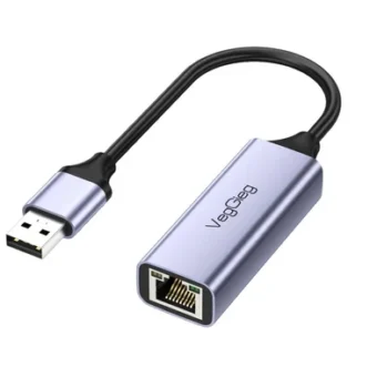 Đầu đổi USB 3.0 sang cổng LAN 1000Mbps VEGGIEG V-K306