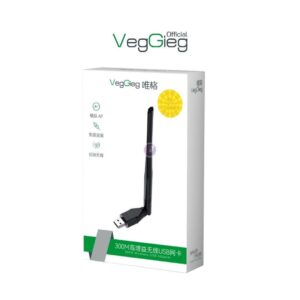 USB thu sóng Wifi 300Mbps 2.4G Veggeg V-K300