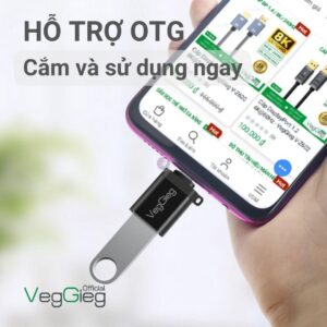 Đầu chuyển OTG Type C (M) to USB 3.0 (F) VEGGIEG V-S101