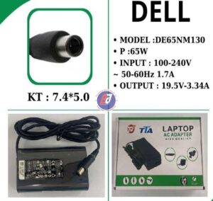 Sạc Laptop DELL OVAN Kim To 19.5V3.34A TTA (7.4*5.0)