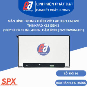 Màn hình laptop Lenovo ThinkPad X13 Gen 3 13.3 inch cảm ứng FHD+ Slim