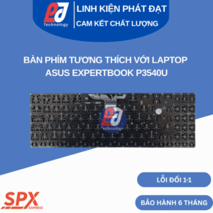 Bàn phím ASUS ExpertBook P3540U dành cho laptop doanh nhân, phím nhạy, dễ thay, dùng bền.