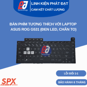 bàn phím ASUS ROG G531 màu đen có LED chân to tương thích nhiều model