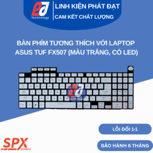 Bàn phím ASUS TUF FX507 màu trắng có LED – tương thích FA507 FX707