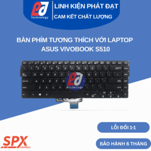 Bàn phím ASUS VivoBook S510 màu đen – tương thích nhiều model