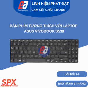 Bàn phím ASUS VivoBook S530 màu đen – tương thích nhiều model