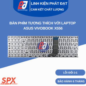 Bàn phím ASUS VivoBook X556 màu đen, tương thích X556, K556, A556.