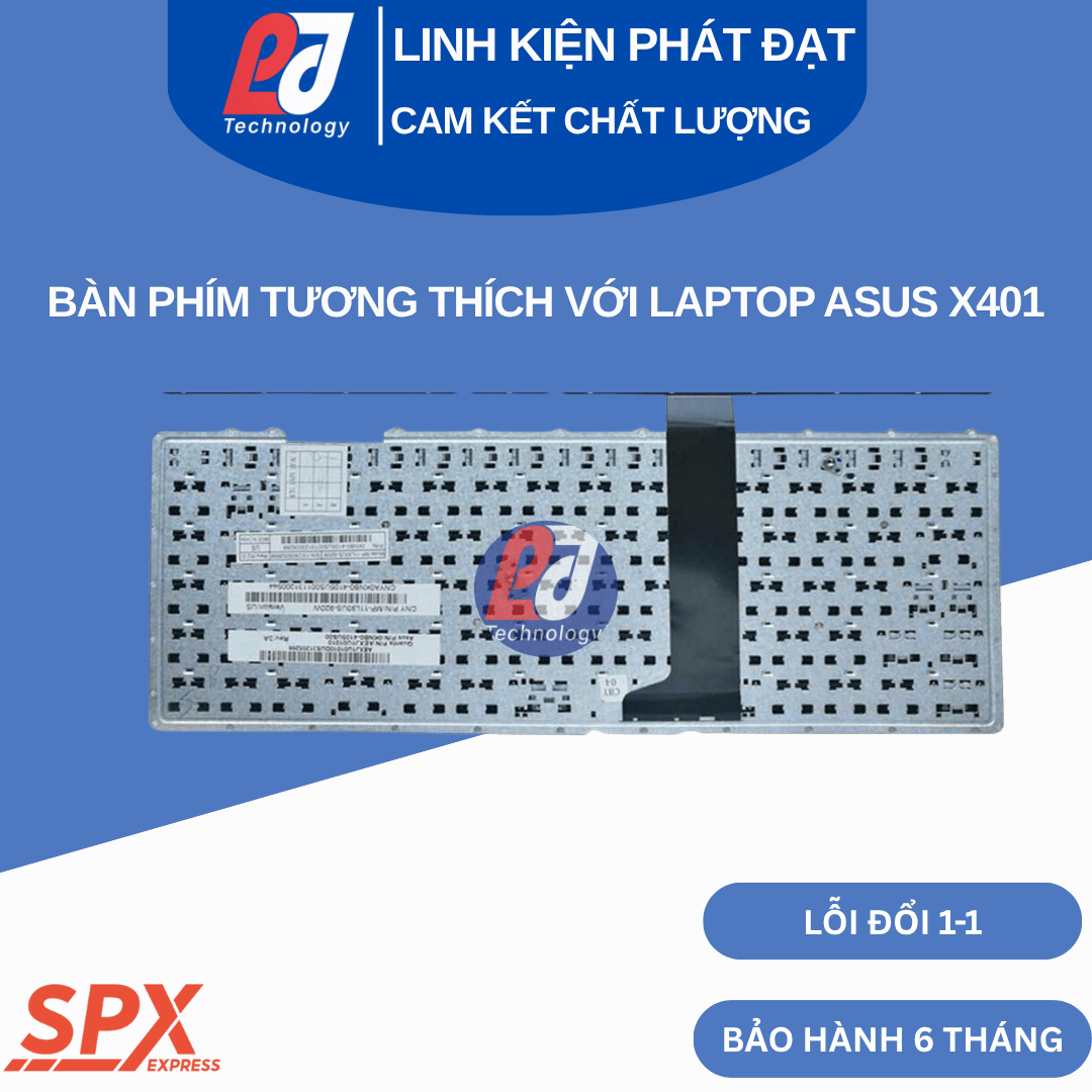 Bàn phím ASUS X401 màu đen – tương thích A450, B830, P450, K450, X401, X452, X450
