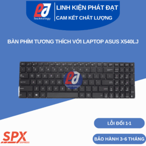 Hình ảnh bàn phím ASUS X540LJ tương thích laptop dòng X540LJ, layout đầy đủ, màu đen
