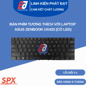 Bàn phím ASUS Zenbook UX433 có LED – gõ êm, bền bỉ, phù hợp dòng UX433 series