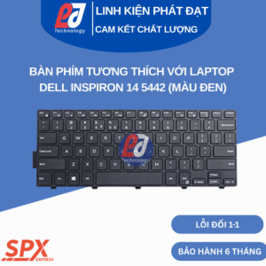 Bàn phím Dell Inspiron 14 5442 màu đen, tương thích Inspiron, Vostro và Latitude series.