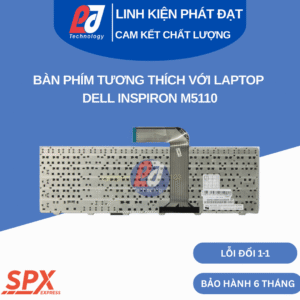 Bàn phím Dell Inspiron M5110 màu đen, layout chuẩn, dùng cho N5110/M5110.