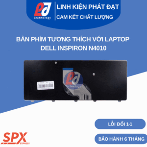 Bàn phím Dell Inspiron N4010 màu đen, phím chuẩn, dùng cho nhiều dòng Inspiron series.