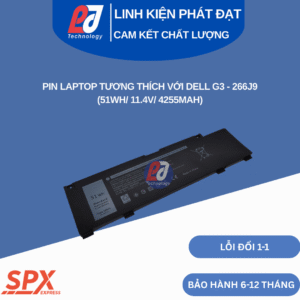 Pin 266J9 Dell G3 3500 / 3590 — 51Wh 11.4V 4255mAh