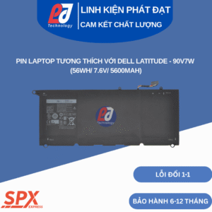 Pin Dell 90V7W 56Wh 7.6V 5600mAh dùng cho Dell XPS 13 Series
