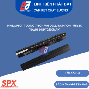 Pin M5Y1K cho laptop Dell Inspiron, Vostro, Latitude dung lượng 40Wh 14.8V 2600mAh