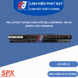 Pin Dell M5Y1K 40Wh 14.8V 2600mAh dùng cho Dell Inspiron / Vostro / Latitude