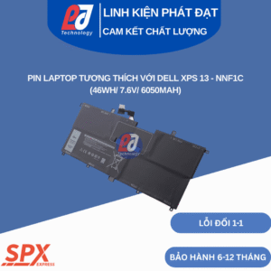 Pin NNF1C Dell XPS 13 9343, 9350, 9360, 9370 – dung lượng 46Wh 7.6V 6050mAh