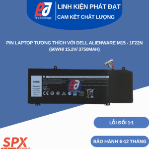 Pin Dell 1F22N 60Wh 15.2V 3750mAh dùng cho Alienware M15 R1 M17 R1 G5 15 G7 7590